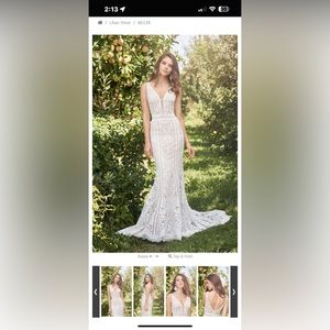 Lillian west unaltered never worn wedding gown